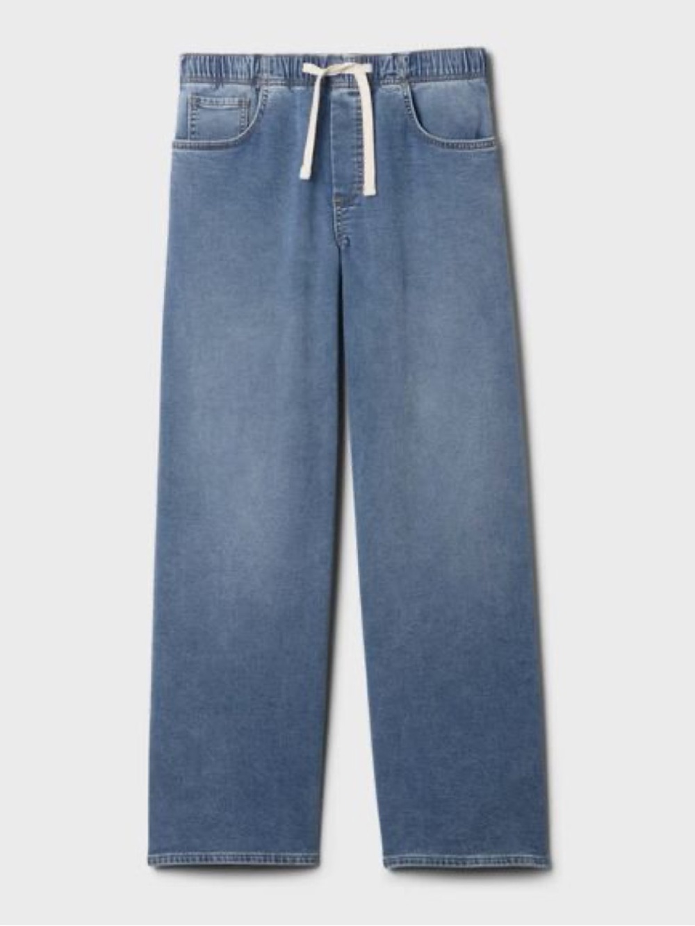 Gap wide leg elastic waist pull on easy jeans women’s xs